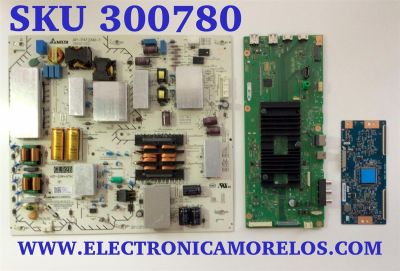 KIT DE TARTEJAS PARA SMART TV SONY 4K MAIN A-5019-133-B / 1-002-204-11 / A5019133B 220 / FUENTE 1-001-393-21 / AP-P412AM-1 / 100139321 / T-CON 55.75T13.C07 / 75T13 C0F CTRL / 5575T13C07 / PANEL YSAF075CNU01 / DISPLAY 5575T13S27 / MODELO KD-75X75CH